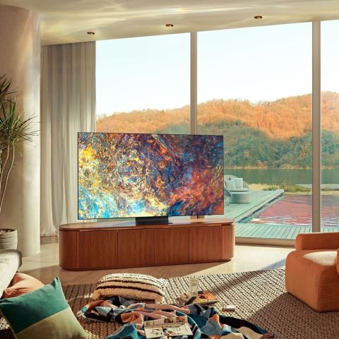 Телевизор Samsung QLED QE85QN90AAUXCE (2021) 85" 4K UHD Neo QLED Smart TV