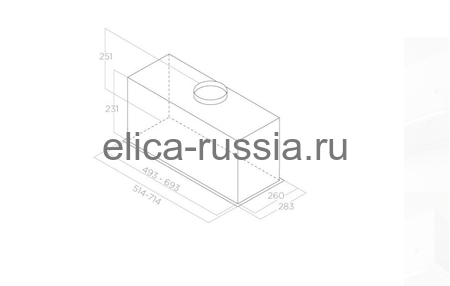 ELICA Вытяжка встраиваемая FOLD S IX/A/52