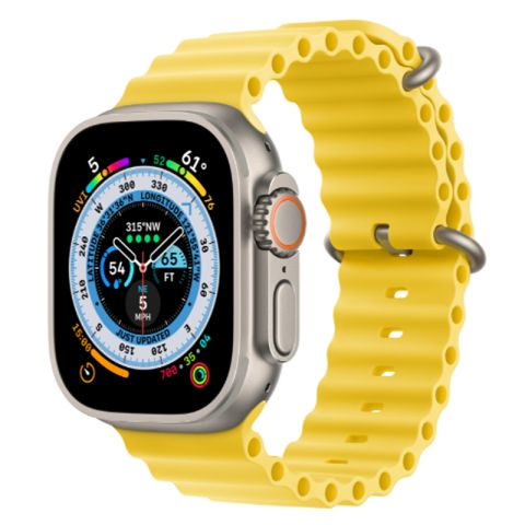 Apple Watch Ultra 49mm Yellow ocean band 