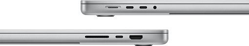 MacBook Pro 14" (M4 Pro 12C CPU, 16C GPU) 24 ГБ, 512 Гб SSD, серебристый