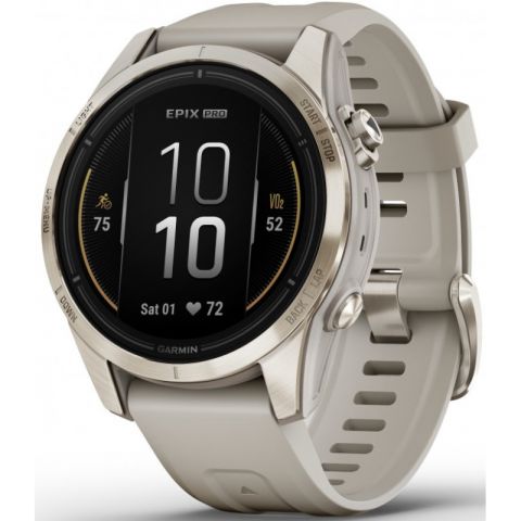 Garmin epix Pro (Gen 2) Sapphire 42 mm Soft Gold / Light Sand Band (010-02802-11)