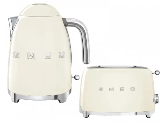 Набор Smeg чайник KLF03CREU + тостер TSF01CREU Кремовый