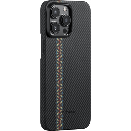 Чехол Pitaka Fusion Weaving MagEZ Case 4 для iPhone 15 Pro (6.1"), Rhapsody, кевлар (арамид) FR1501P