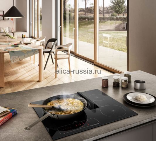 Elica варочная панель с вытяжкой NIKOLATESLA FIT 3Z BL/A/72 + Набор посуды Coocking Set 553