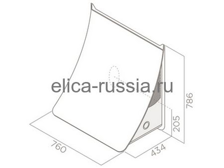 ELICA Вытяжка настенная NUAGE DRYWALL/F/75