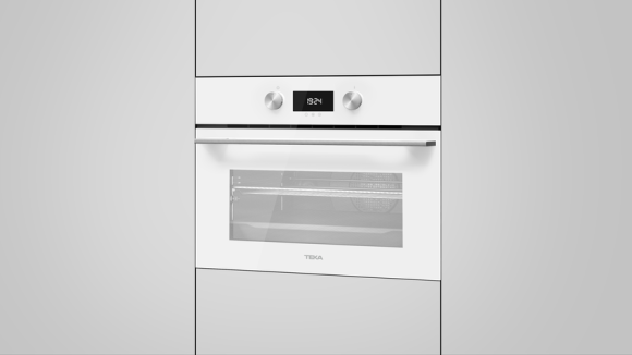 Компактный мультифункциональный духовой шкаф Urban с режимом турбо HLC 8400 WHITE