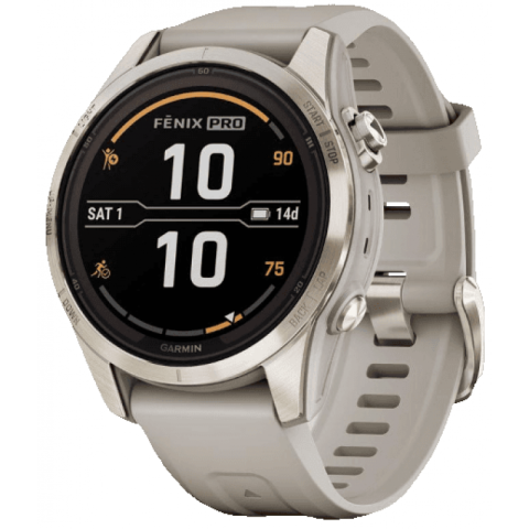 Garmin Fenix 7S Pro Sapphire Solar Soft Gold / Light Sand Band (010-02776-15)