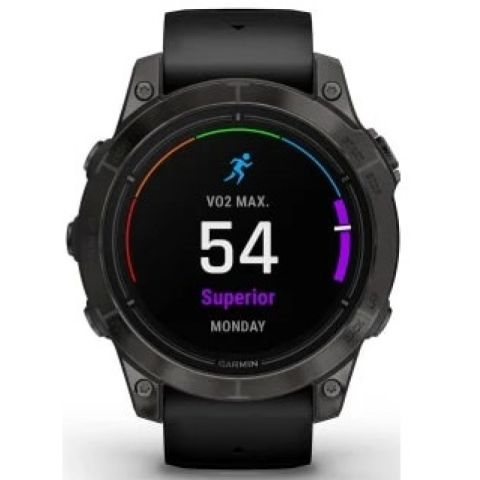 Garmin epix Pro (Gen 2) Sapphire 42 mm Carbon Gray DLC Titanium / Black Band (010-02802-15)