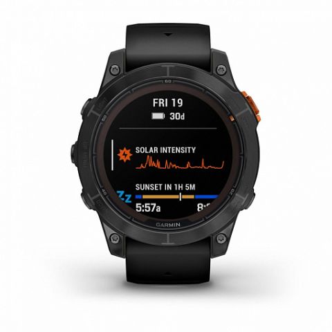 Garmin Fenix 7 Pro Solar серый с черным ремешком (010-02777-01)