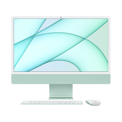 iMac 24" Retina 4,5K,2021,(M1 8C CPU, 7C GPU), 8 ГБ, 256 ГБ SSD, зеленый