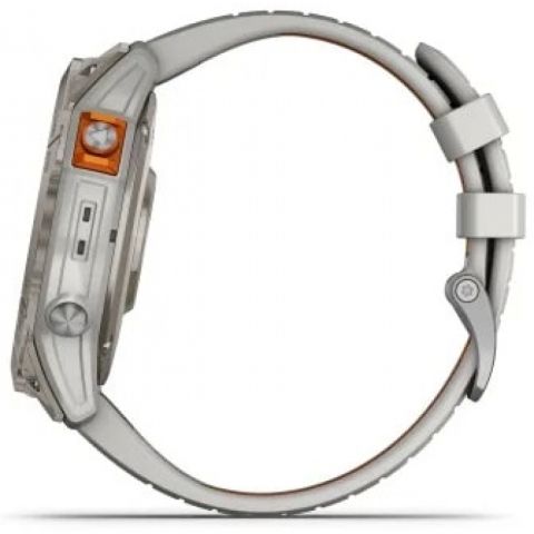 Garmin Fenix 7X Pro Sapphire Solar Titanium with Fog Gray / Ember Orange Band (010-02778-15)