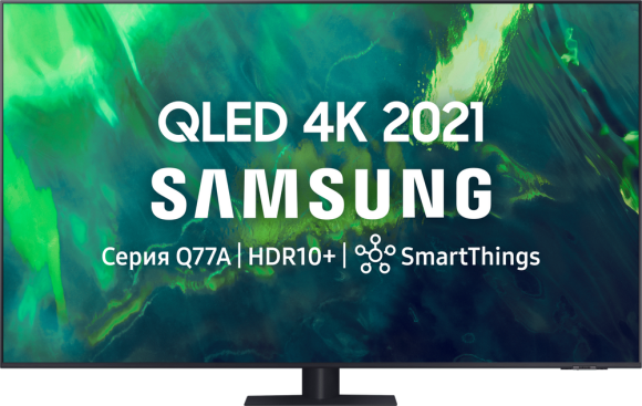 Телевизор Samsung 85" серия 7 QLED 4K Smart TV 2021 Q77A черный