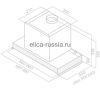 ELICA Вытяжка встраиваемая GLASS OUT IX/A/60