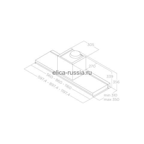 ELICA Вытяжка встраиваемая LEVER IX/A/86