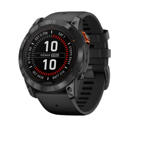 Garmin Fenix 7X Pro Solar, Slate Gray / Black Band (010-02778-01)