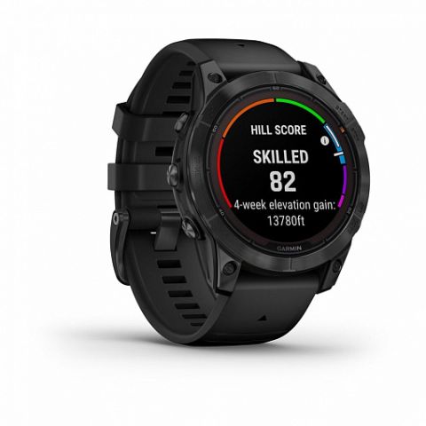 Garmin Fenix 7 Pro Solar серый с черным ремешком (010-02777-01)