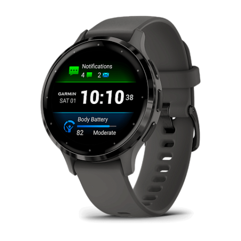 Garmin Venu 3S, Pebble Gray + Slate (010-02785-00)