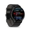 Garmin Venu 3 черные с серым безелем и кожаным ремешком (010-02784-52)