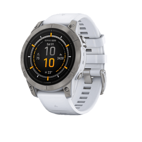 Garmin EPIX Pro (Gen 2) 47mm, Sapphire, Titanium / Whitestone Band (010-02803-21)