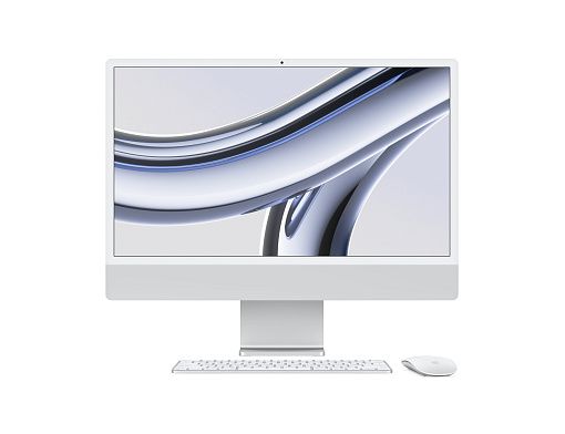 iMac 24" Retina 4,5K, M3 (8C CPU, 8C GPU, 2023), 8,256, серебристый (MQR93)